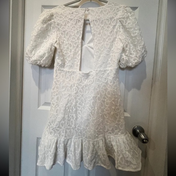 Walter Baker Caroline Puff Sleeve Lace Minidress - Picture 4 of 6